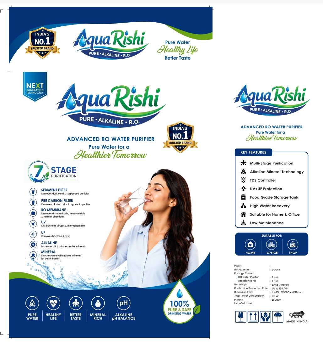 Aqua Rishi purifier technology and features brochure
